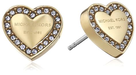 michael kors heart earrings|michael kors replacement earring backs.